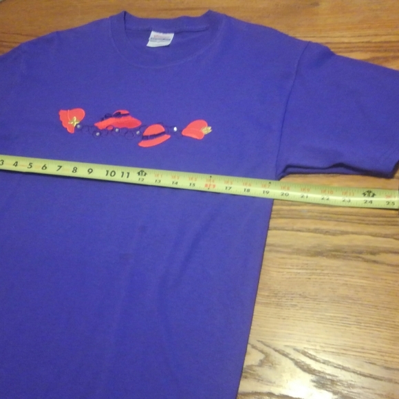 Vtg Shirt Red Hats All Embroidered Rhinestone Hat - Picture 10 of 11